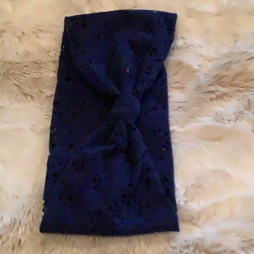 Pistil Navy Blue Knotted Headband